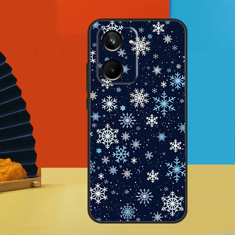 Snow Snowflake Winter For Realme C75 C71 C55 C53 C67 C61 C33 C63 C51 10 11 12 13 14 Pro Plus C65 GT7 15 Pro Case
