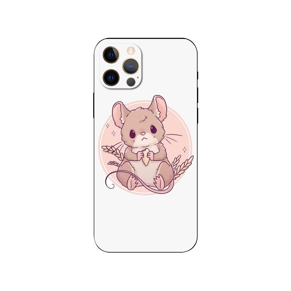 Cute Cartoon Chinchilla phone case for iphone 5 5s 2020se 6 6s 7 8 plus x 10 XR XS 11 12 13 mini pro MAX black tpu back cover