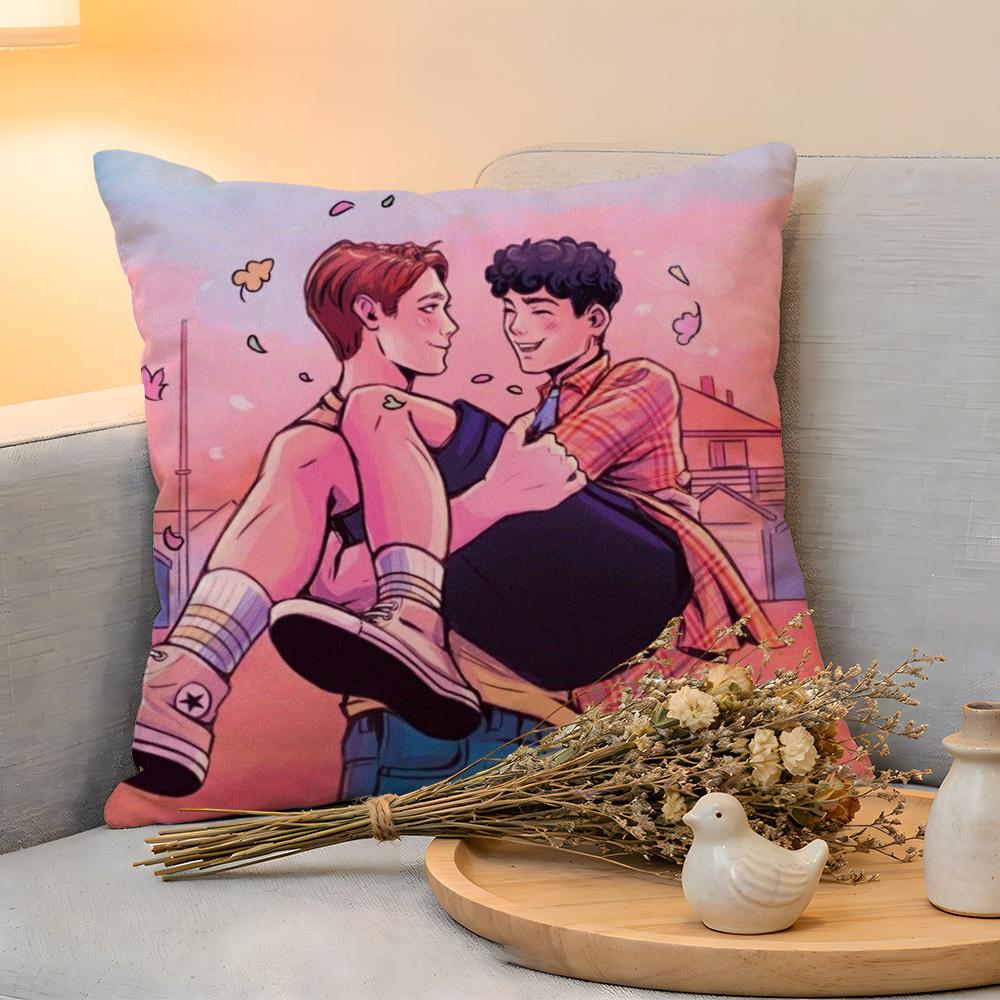 Cushion Cover Linen SkinFriendly Soft Decorative Case For Sofa Home Decor HHeartstopper Pillow cover