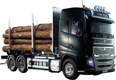 Tamiya Elektrické RC velké nákladní vozidlo řady Volvo FH16 Globetrotter 750 6x4 nákladní automobil na dřevo 56360 1/14 č.60