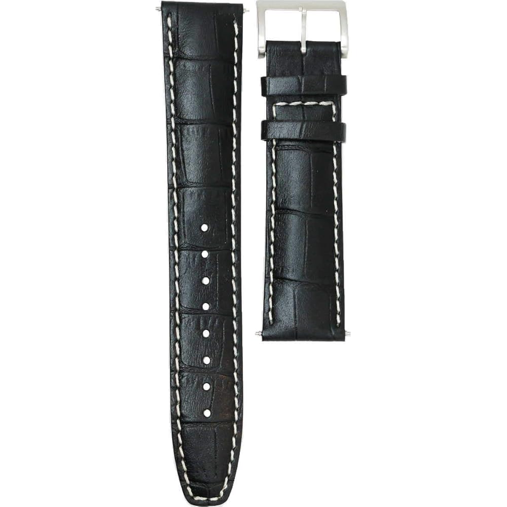 Casio OCW-510LJ-1AJF Replacement Band Strap Black Leather Watch Accessory