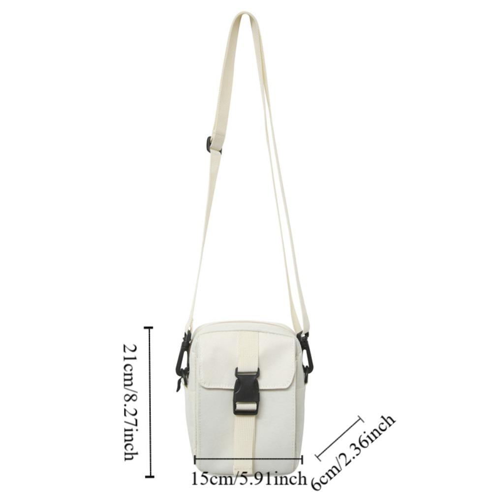 Multi-Layer Canvas Shoulder Bag Large Capacity Retro Square Bag Simple Men Messenger Bag  Outdoor