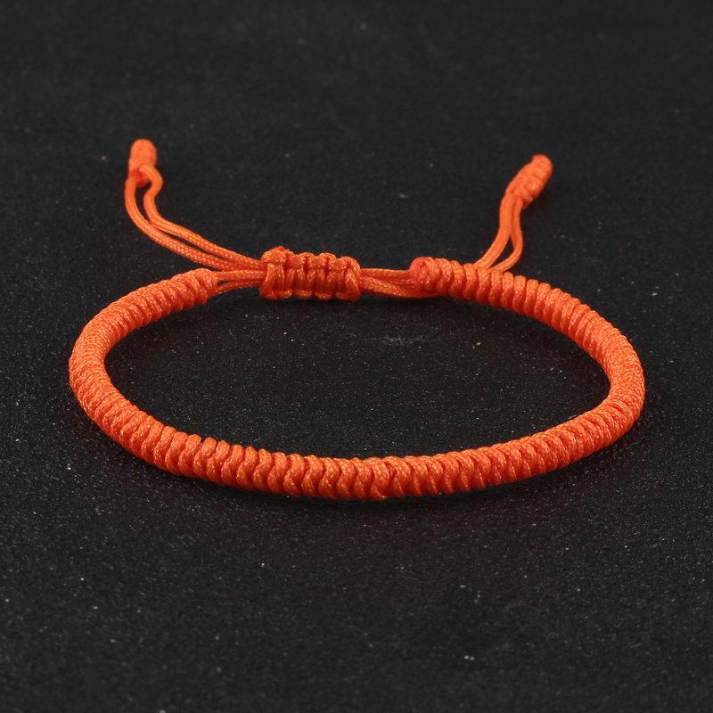 Tibetan Buddhist Bracelet Lucky Handmade Braided Adjustable King Kong Knot Red Thread Charm Bracelets for Women Men Couple Lover