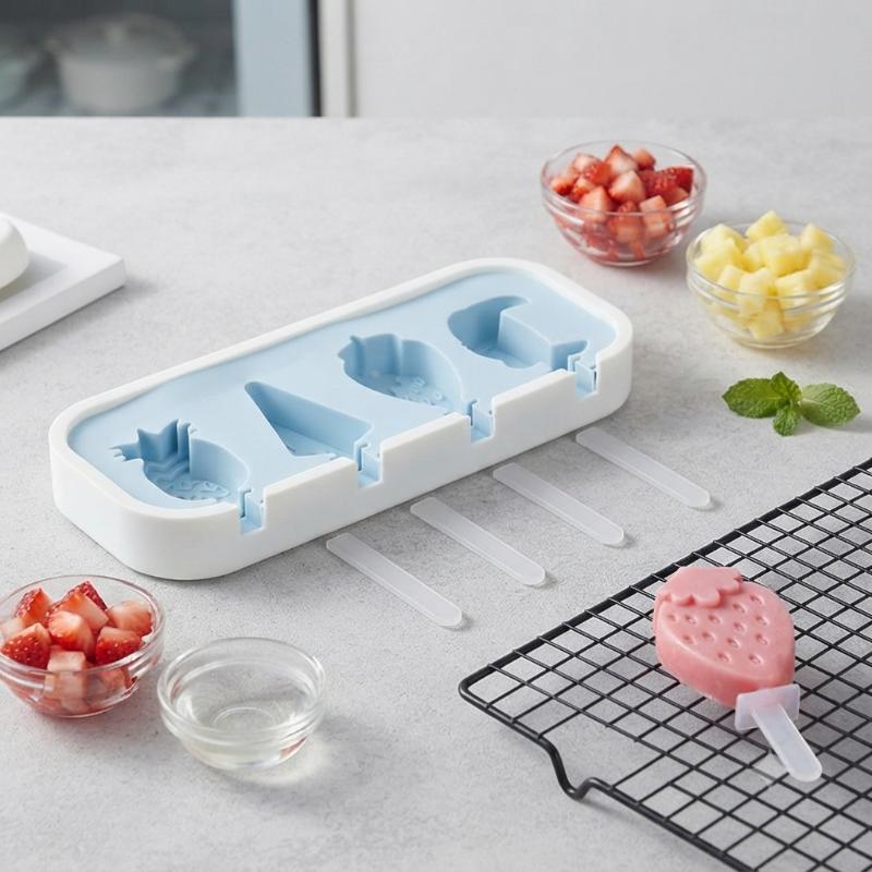 Food Grade Silicone Popsicle Molds Cute Fun Shapes Non Stick Design For Homemade Summer Treats For Kids Family
