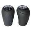 Leather 5/6-Speed Gear Shift Knob for MAZDA 3 BK BL 5 CR CW 6 II GH CX-7 ER MX-5 NC III 23 MT Leather Shifter Lever Arm Headball