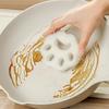 2pcs Cat Claw Shaped Dish Washing Brush Pot Sponge Durable and Oil Free Sponge For Cleaning Dishes In The Kitchen