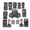 Adjustable Plastic Buckle for Fanny Packs and Backpacks, 1-5cm