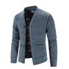 Cardigan Sweaters For Men Casual Shawl Long Sleeve Plush Thickening V-neck Knited Sweaters