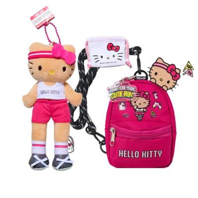 Přívěsek na klíče panenka Cutie-Run (Hello Kitty Edition, postavička, mini kabelka Hello Kitty)