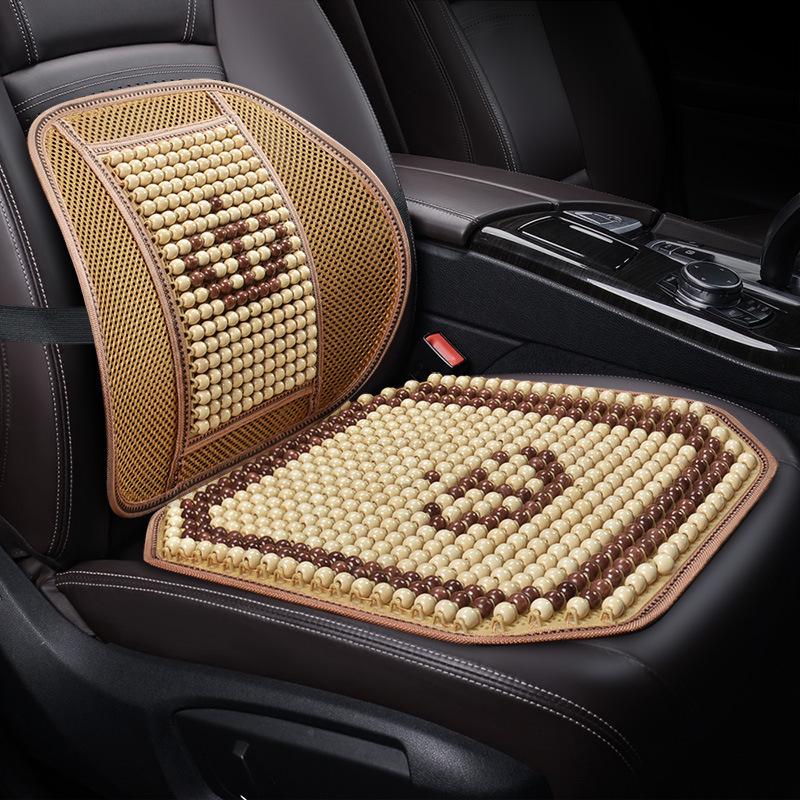 Sommer Bilseteputesett - Pustende, Ventilert, Design med treperler, 3 deler for komfortabel kjøring