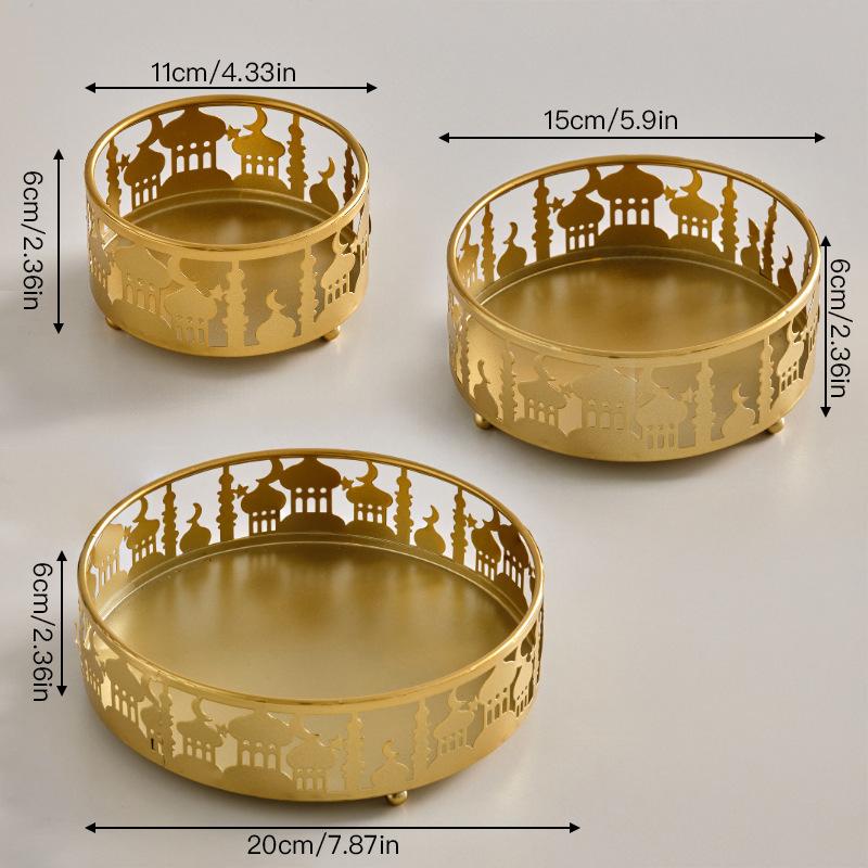 

Star and Moon Heart-Shaped Wrought Iron Fruit Bowl Decorative Piece Creative Cake and Dessert Tray for Living Room Home Decor