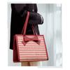 Red Bag 2025 New Wedding Women's Houndstooth High-quality Large-capacity Single-shoulder Tote Bride's