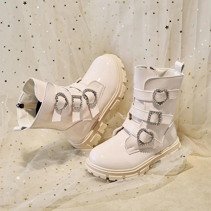 Children Casual Short Boots for Girls  Autumn Winter   Korean Style Soft Sole Non-slip Versatile Princess Shoes