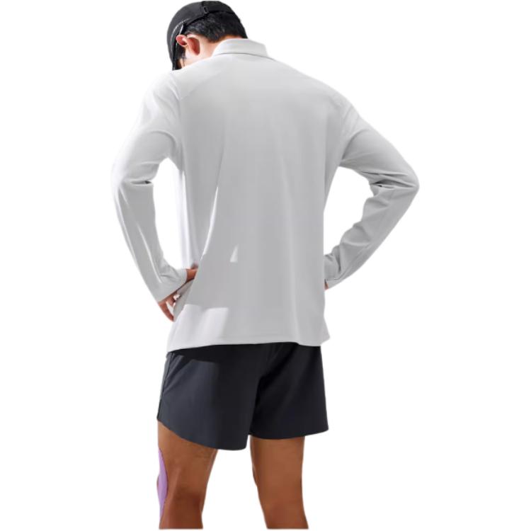 Anta Autumn Training Comfortable Versatile Knitted Long Sleeve T-Shirt Men tops 952617402-1