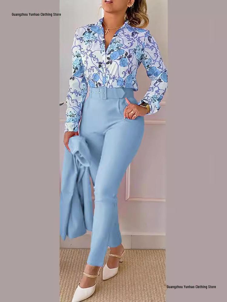 Spring Sweet Style Women's Polyester Long Sleeve Fashion Casual Set (No Jacket)