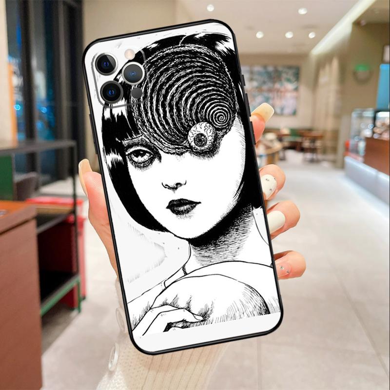 

Чехол для телефона в стиле хоррор-манги для iPhone 17 16 15 14 13 11 12 Pro Max mini 16 Plus 16e 17 Air Защитная крышка iPhone 14Pro MAX