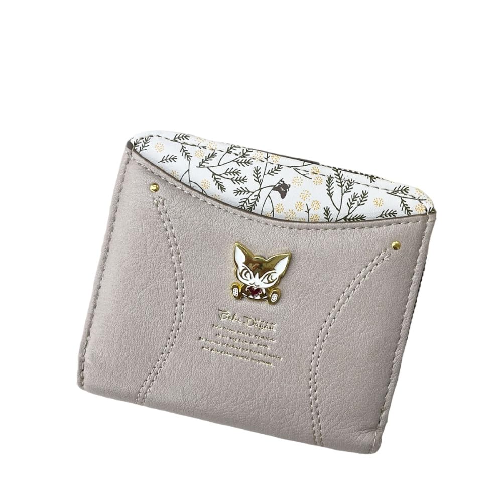 

[K-PARTS] BebeDayan Mimosa Pocket Compact WalletMini Wallet with Round Zipper, Women s Dayan Wallet, Wachifield Round Zipper, Coin Case, Synthetic