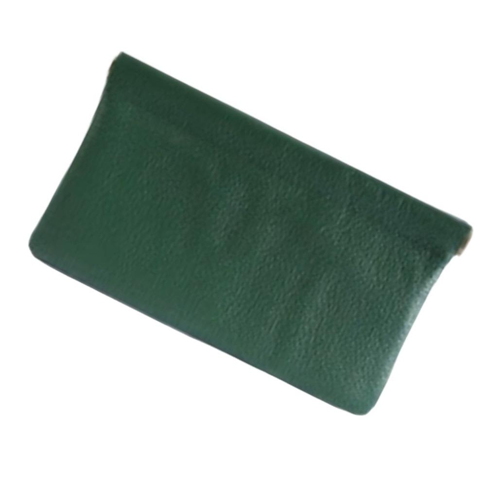 PU Leather Coin Purse Automatic Closed Cosmetic Bag Portable Money Bag For Women Lady Girl Gift