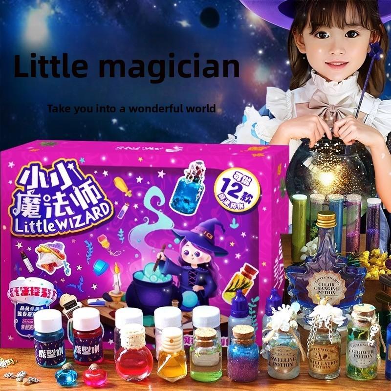 Piccola Strega Ragazza Fai da Te Pozione Magica Bottiglia Kit Scientifico Per Bambini Divertimento Educativo
