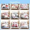 New Cross-border Chinese Style Ink Painting Digital Printing Flannel Bedding Set
