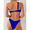 Sexy Bikiny s jedním ramenem a odhalenými zády, dvoudílný set pro ženy, plavky se spodním dílem, plážové bikiny, nové letní plavky, set bikin