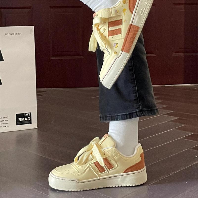 Campus Style Women's Board Shoes Classic Casual Versatile White Shoes Student Sports Shoes