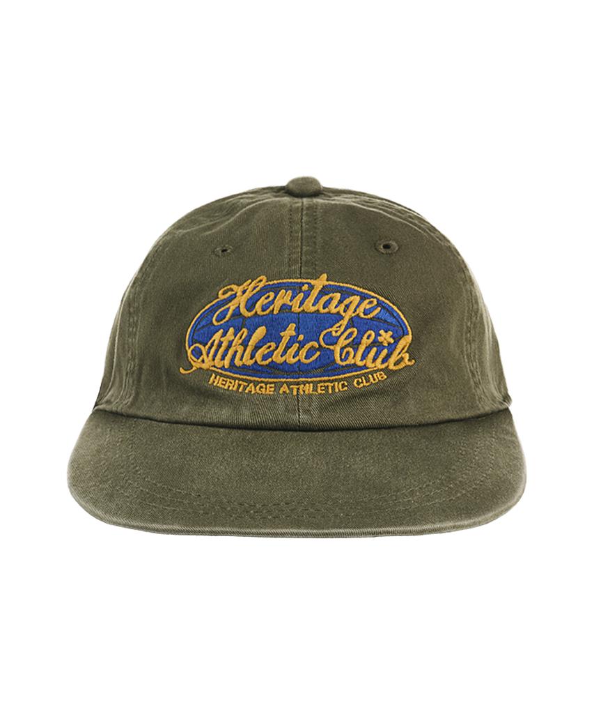 Yunibeoseugameonteu Universe Signed Long Bill Washed Cap_Olive