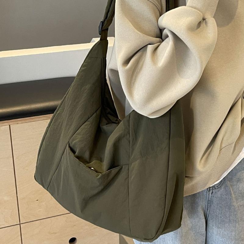 Bags Female College Students Class Bags Crossbody Bags Simple and Versatile Commuter Shoulder Bags Nylon Bags