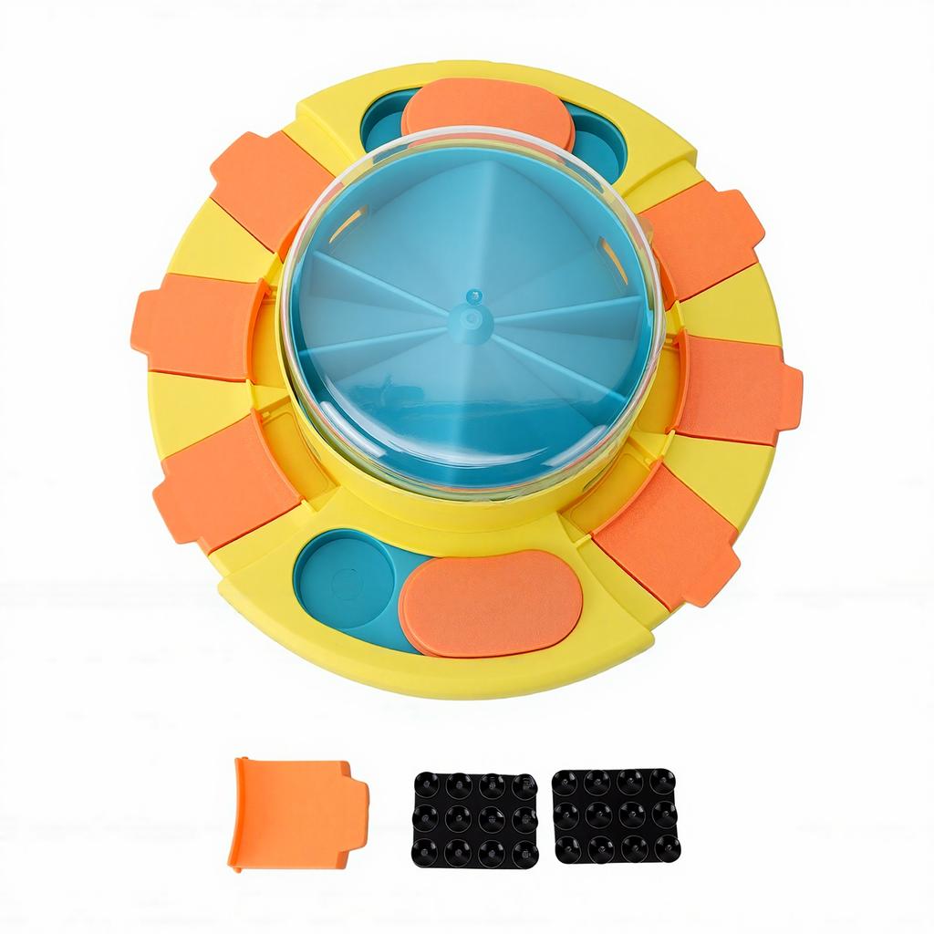 Food Puzzle Slow Feeder Non Slip Base Stable Smart Pressing Function Dog Interactive Treat Dispenser Type 2