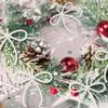 6/12pcs Imitation Pearl Bow Christmas Decoration Christmas Fringe Pendant For Holiday Party Girls Room Decor Supplies