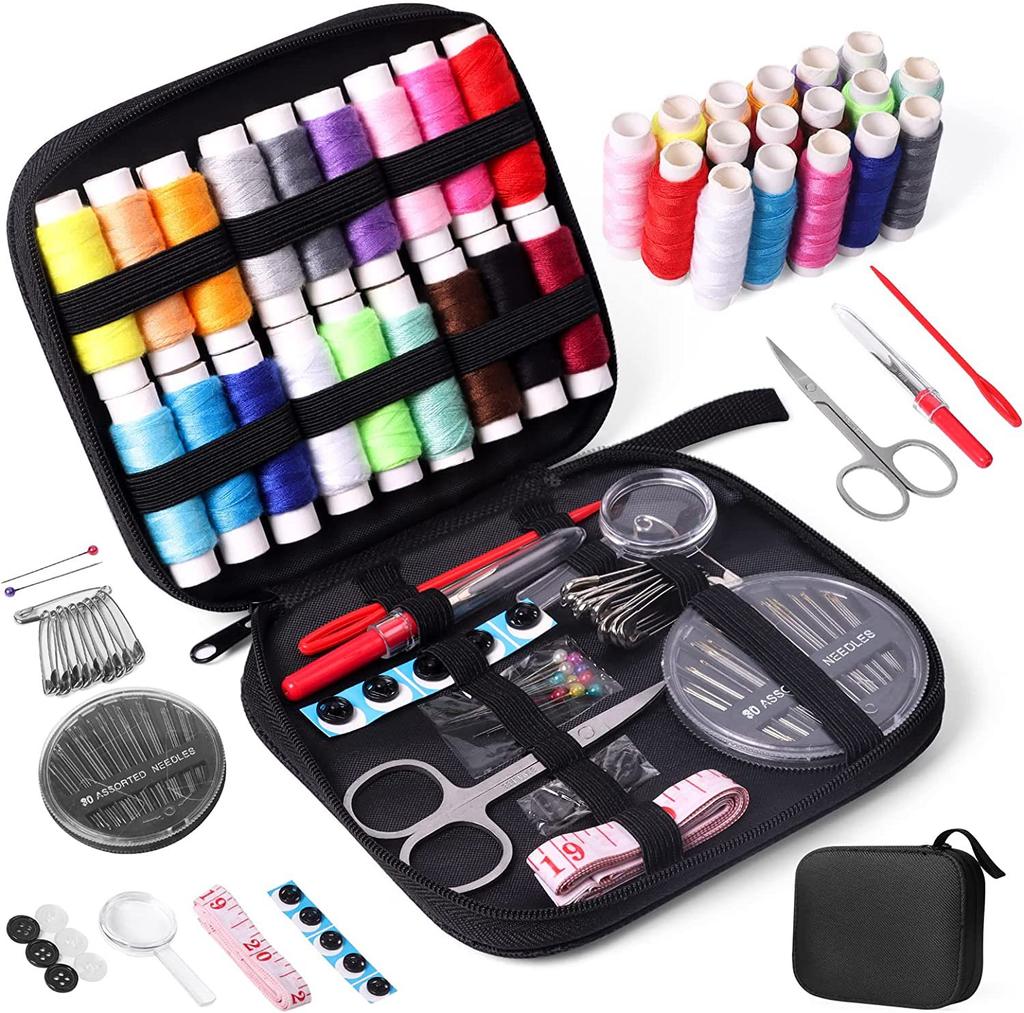 Šicí sady DIY Multifunkční šicí sada pro ruční prošívání, šití, vyšívání, nitě, šicí příslušenství, sady šicích nástrojů