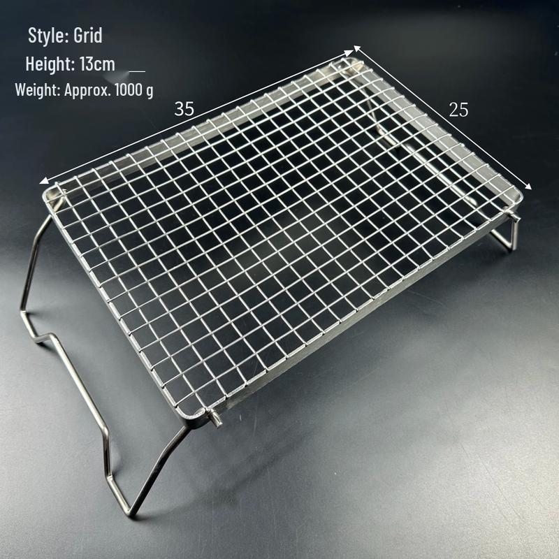 Kashicong Foldable Stainless Steel Mini BBQ Grill Rack