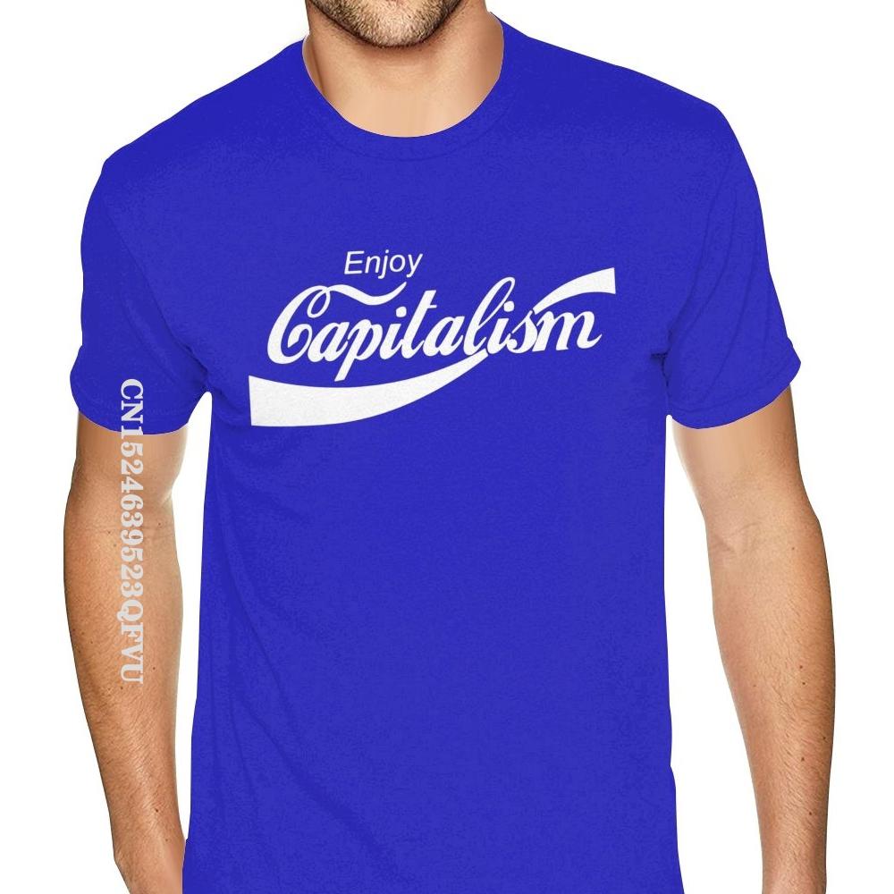 Limited Enjoy Capitalism T-Shirt Lustiges Parodie T-Shirt T Marx T-Shirt Übergroßes T-Shirt Mann Gothic-Stil Anime T-Shirt Rabatt