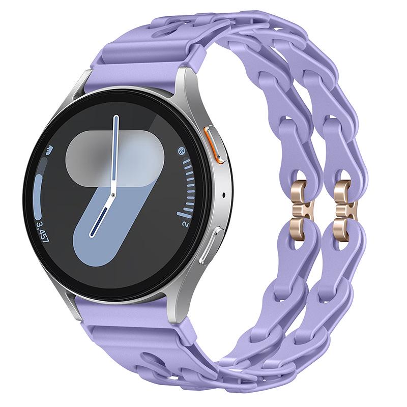 Fashion Hollow Silicone Strap for Samsung Watch7 & Huawei GT3 Pro