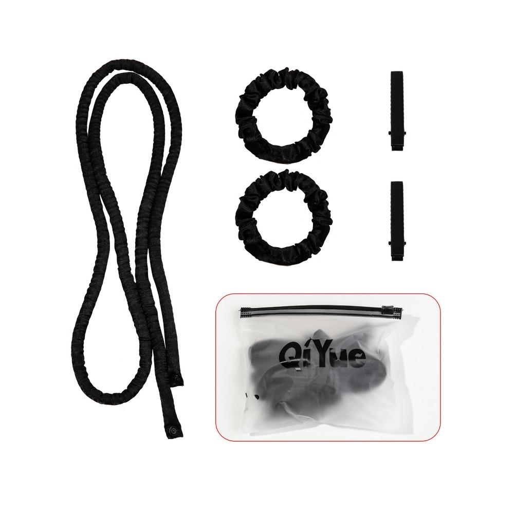 Heatless Curling Rod Headband No Heat Silk Ribbon Rollers for Overnight Sleeping Curls Styling Kit with Hair Clips and Scrunchie