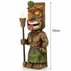 Socha Tiki Guard Socha na solární napájení Venkovní domácí dekorace Nové led zahradní dekorace Řemesla Zahradnictví Sochařství Trávníková lampa pro nádvoří