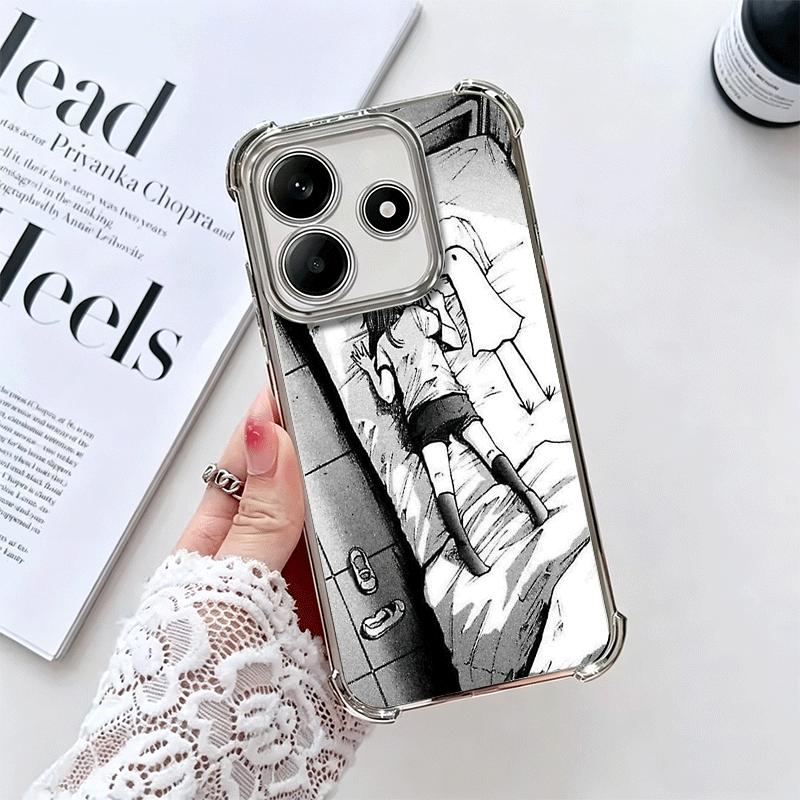 Oyasumi Punpun Anime Soft Phone Case For Xiaomi Redmi Note 14 15 Pro Plus 13 12 11S 11T 5G 10 9S 9 Plating Anti-Fall Fundas