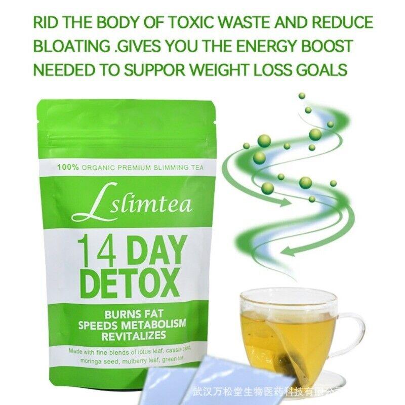 14 Day Detox Tea Natural Cleanse 100% Pure Organic Herbal Slim Weight Loss