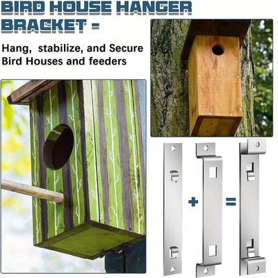 Bird House Installation Bracket Is Used To Fix Wooden Bird Houses, Nest Boxes and Bird Houses. It Is A Multifunctional Bird House Hanger