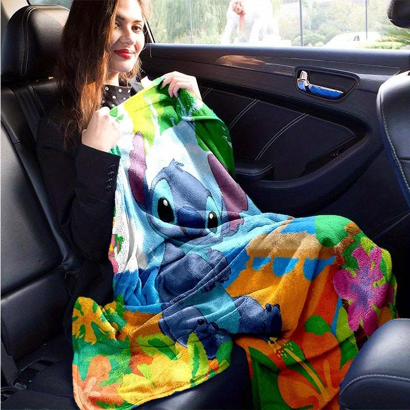 1pc Stitch Printing Blanket - Soft, All-Season Throw for Living Room, Bedroom,Personalized Gift with Adorable Cartoon Design