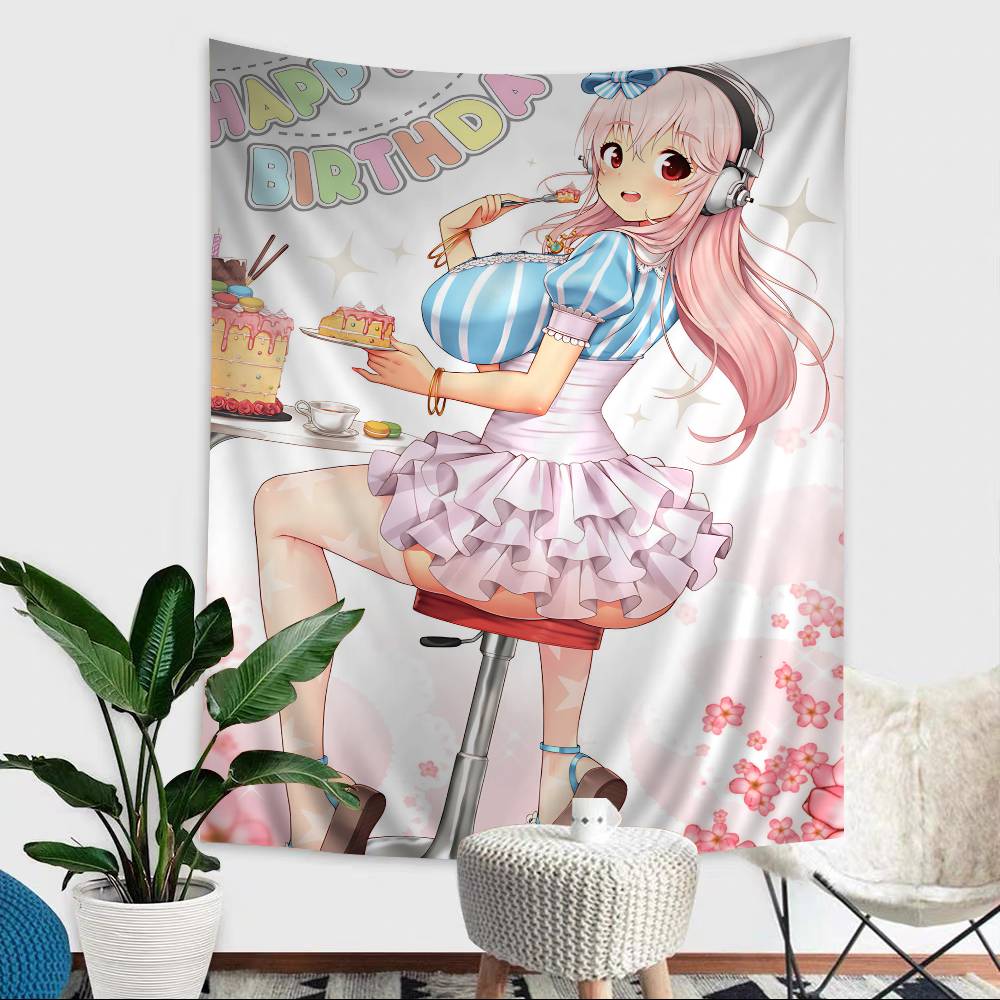 Beautiful Girl SUPERSONICO Hippie Wall Hanging Tapestries For Living Room Home Dorm Decor Art Home Decor
