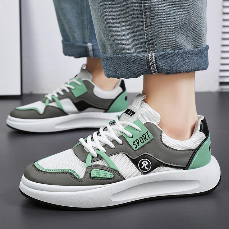 Men's Sports Shoes Designer Comfortable Casual Shoes for Men Tie Up Shock Absorber Chunky Sneakers Walking Shoes Tenis Masculin