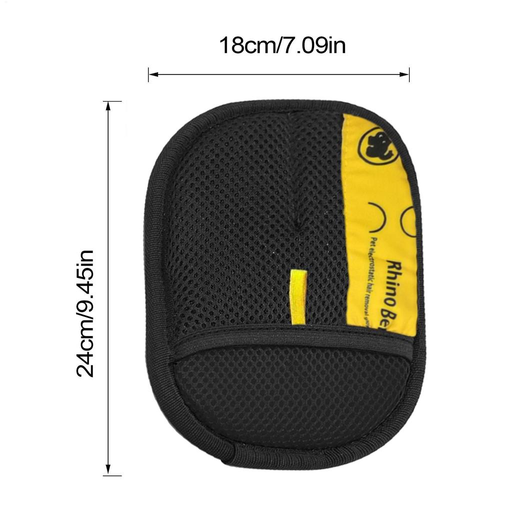 2pcs Cat Grooming Gloves Electrostatic Pet Hair Removal Brush for Cleaning Sofa Carpet Clothes Double-sided Pet Hair Remover