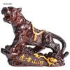 Harz-Tiger-Anhänger ziehen Reichtum an, Farbwechsel Haustier-Teeservice Zubehör Modell 12x10x5cm