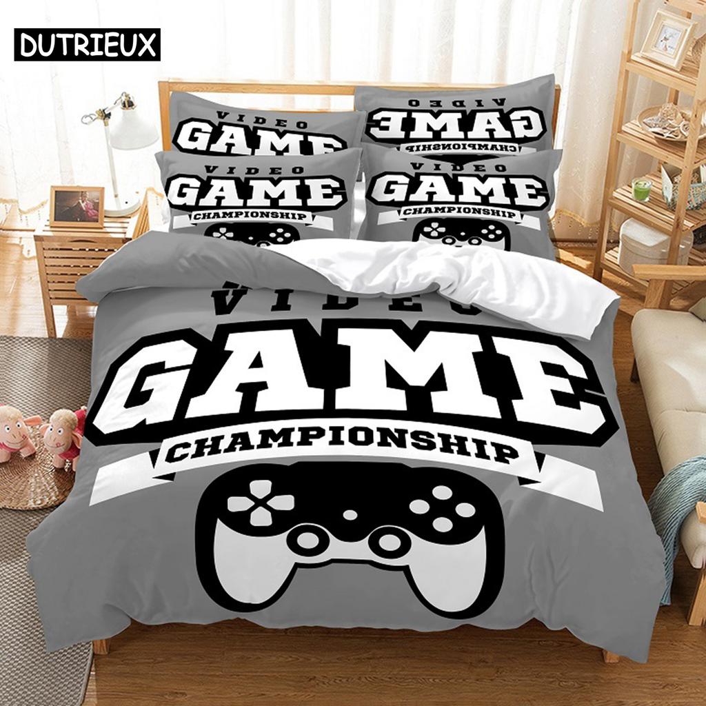 Comforter 3D Digital - Printed Game - Themed Queen - Sized With Fashionable Design For
