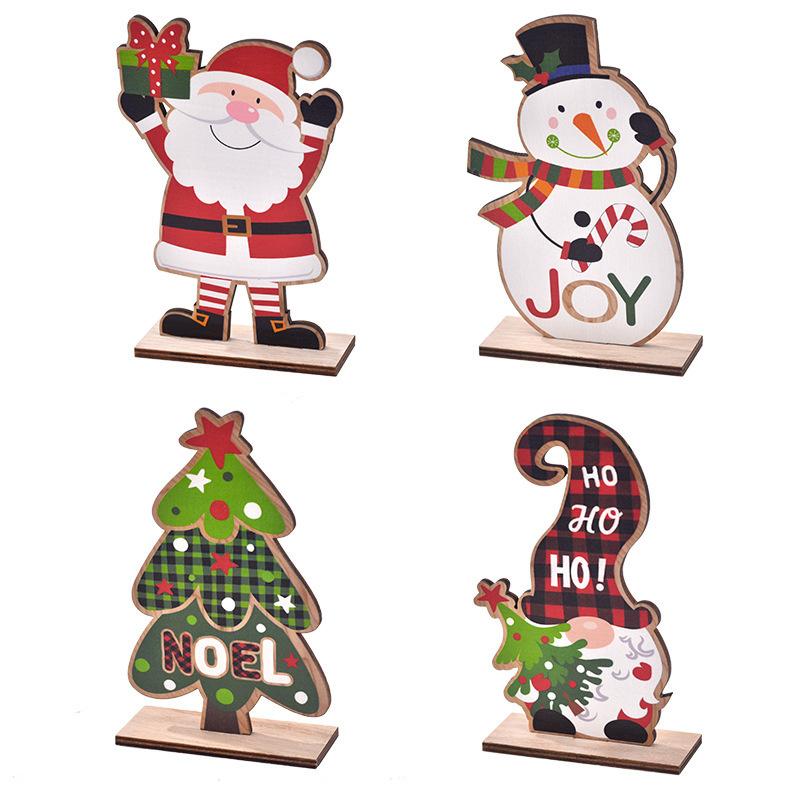 1PC Christmas Santa Toy With Gift Santa Claus Decor Mini Holding Presents Faceless Elderly Rudolf Snowman Party Ornaments 2025