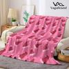 Santa Hat Ditsy Christmas Flannel Blanket Perfect for Sofa Office Bed Travel Sleep Read Relax Camping four season use