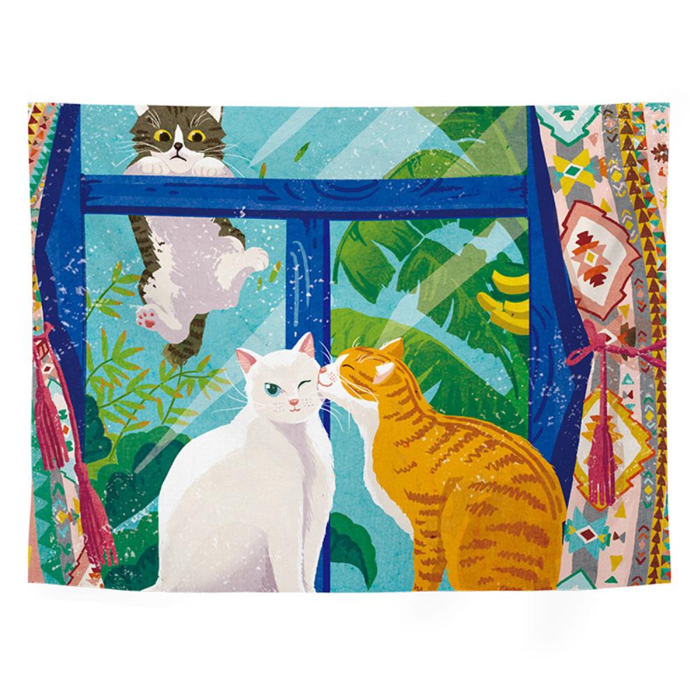 Современный гобелен в европейском стилеПрикроватная настенная тканьФоновая тканьЗащитная — фото 19