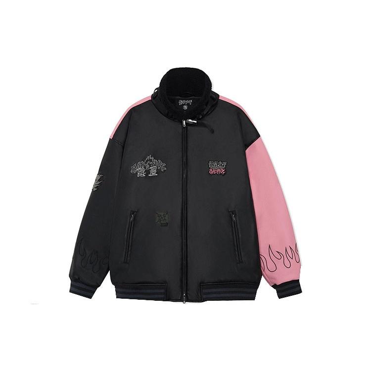Li-Ning x STA_GROUP BADFIVE Fashion Jacket  Black Pink  Men s AJDR527-1 M