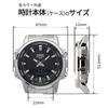 Casio World Time Quartz Watch with Black Metal Overseas Model AMW-880D-1AV Analog-Digital Men's Band, [Used]